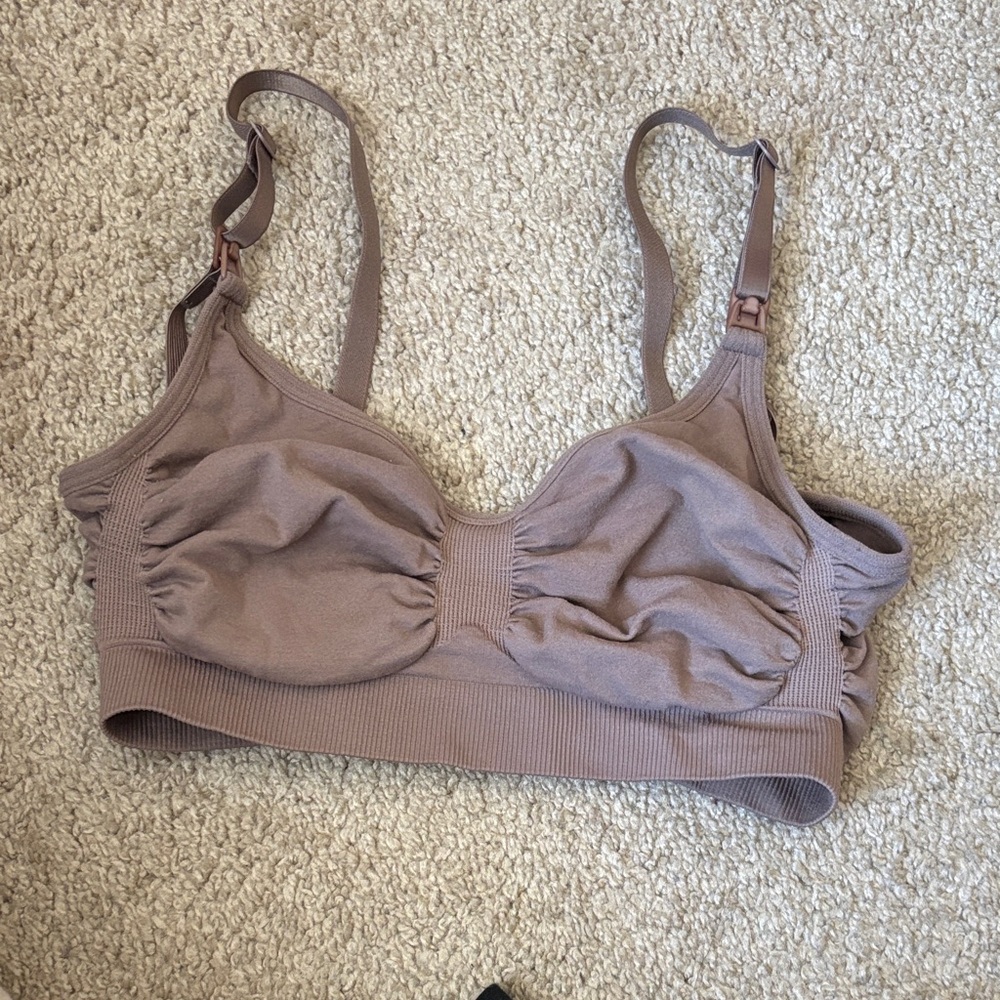 SKIMS Nursing Taupe Bra